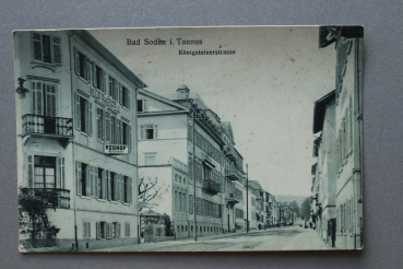 Ansichtskarte AK Bad Soden 1910-1930 Königsteinerstrasse Restaurant Keuhof Gebäude Architektur Ortsansicht Hessen